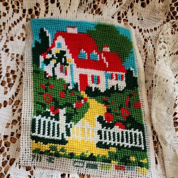 Vintage Unframed Needlepoint - Picture 3 of 6